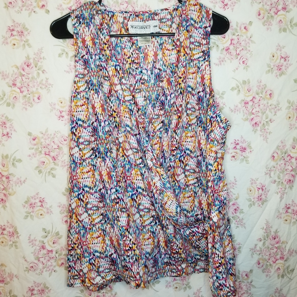 🦄Kardashian kurves Surplice Blouse Plus Size 18w